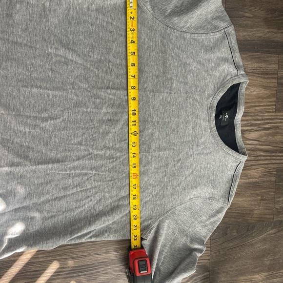 7 For All Mankind Luxe Light Gray Long Sleeve Shirt - Picture 8 of 10